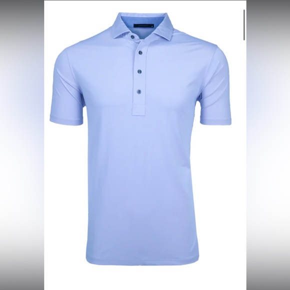 Greyson Shirts Greyson Xl Tala Solid Golf Polo Wolf Blue Baby Blue